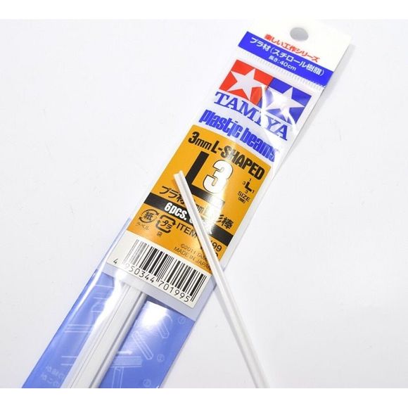 Tamiya 3mm Plastic L Type Bar (6pcs)
