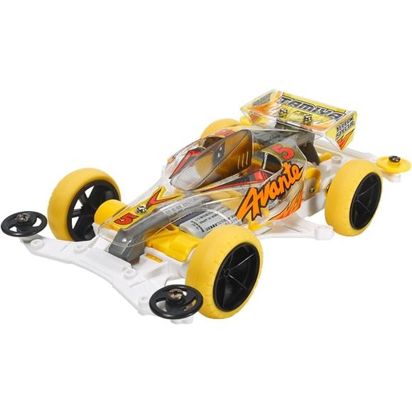 Tamiya Mini 4WD Limited Avante Jr. Yellow Special (Clear Body) 1/32 Scale Model Kit