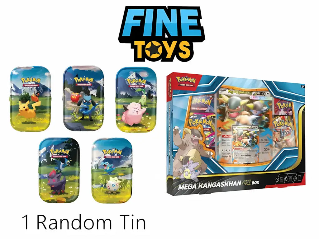 Pokmon TCG: Ascended Heroes Mini Tin & Mega Kangaskhan ex ALT ART Box Combo (6 Packs) Fine Toys Ltd. Pokmon TCG: Ascended Heroes Mini Tin & Mega Kangaskhan ex ALT ART Box Combo (6 Packs) Fine Toys Ltd.
