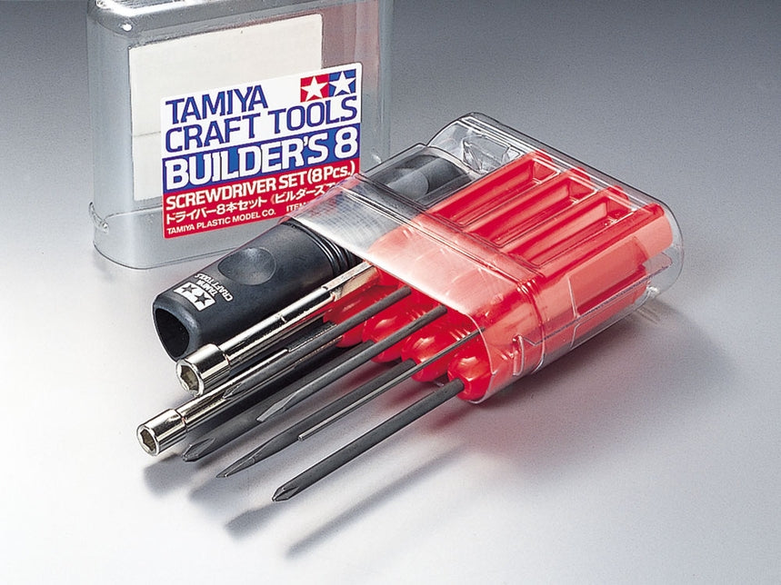 Tamiya 74023 BUILDERS 8 SCREW DRIVER SET