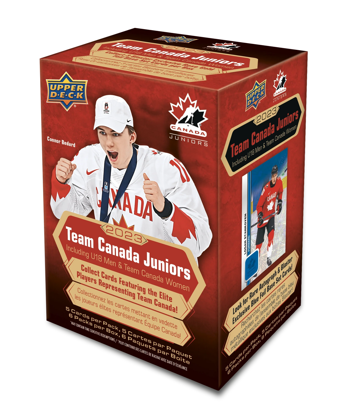 Upper Deck 2023 Team Canada Juniors Hockey Blaster Box