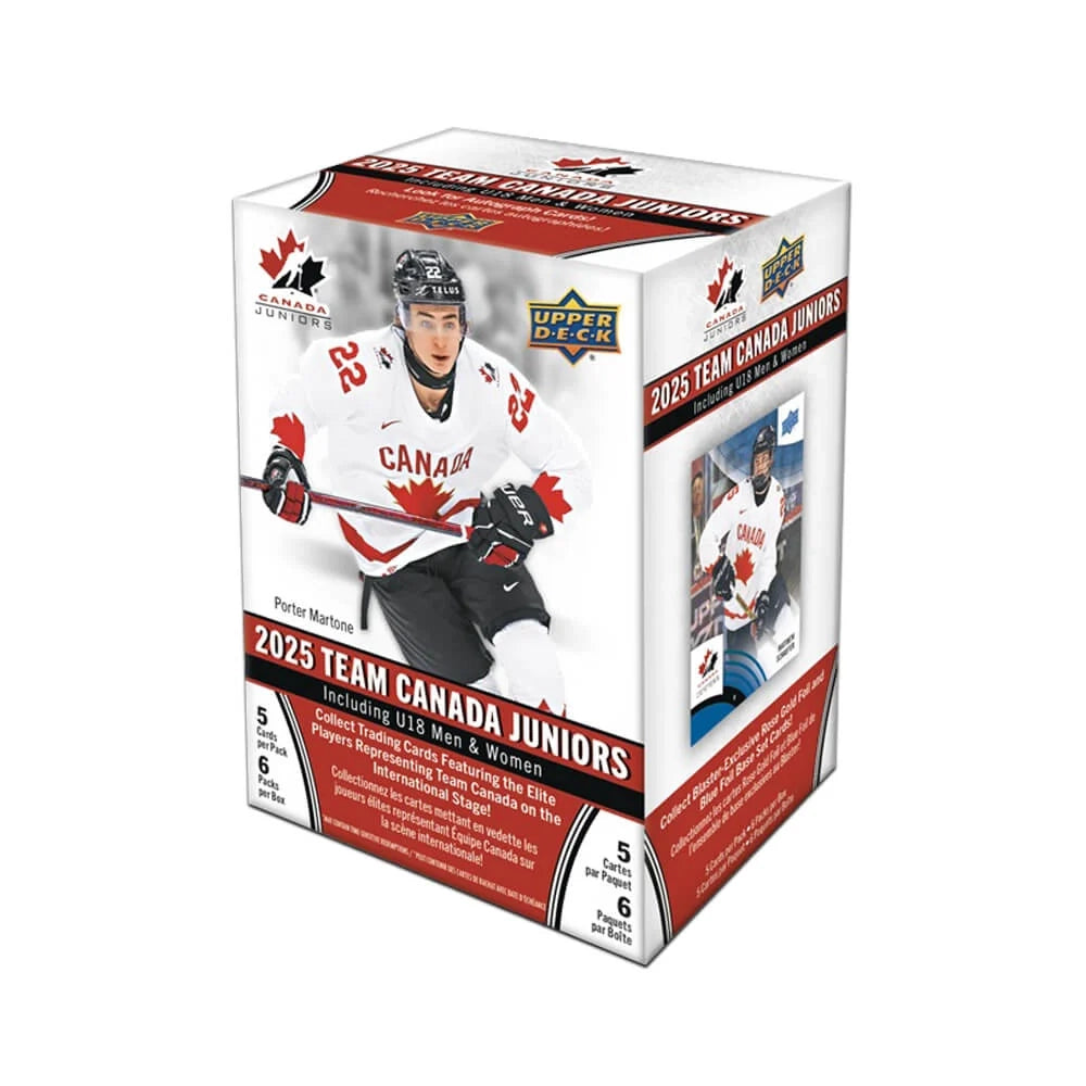 Upper Deck 2025 Team Canada Juniors Hockey Blaster Box