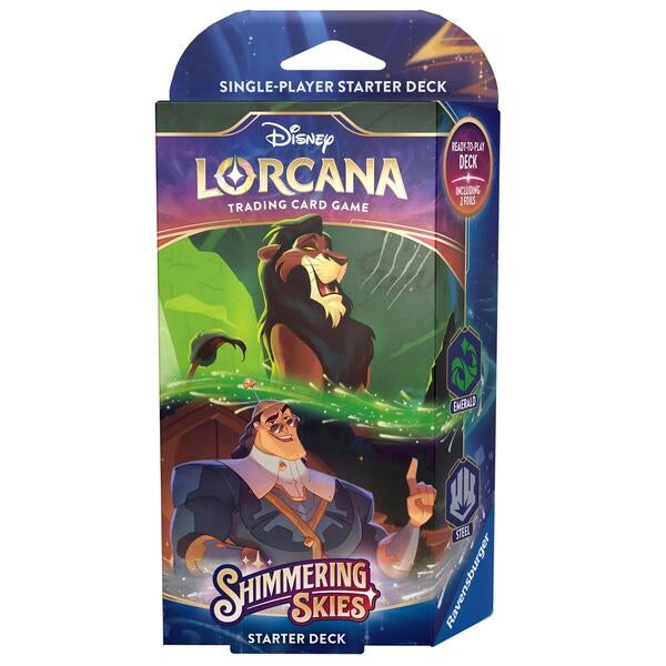 Disney Lorcana TCG: Shimmering Skies Starter Deck - Emerald & Steel