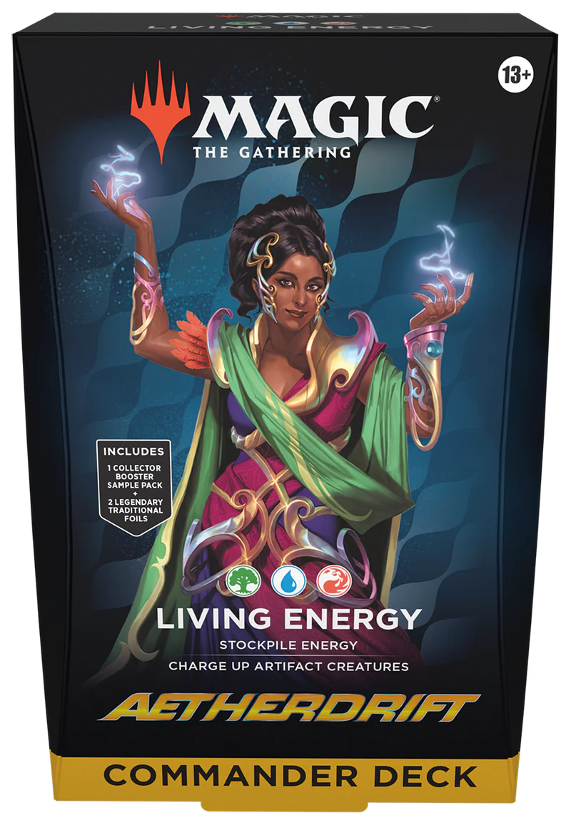 Magic The Gathering Aetherdrift Commander Deck Set English with two ready to play 100 card decks