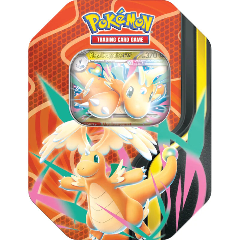how many cards in pokemon tin Pokémon TCG: Mega Forces (Mega Dragonite ex) (Pre-Order Aug 28) Signature Type:Single #MWS Options 2 Theros don’t miss out on Shabraz, the Skyshark Commander