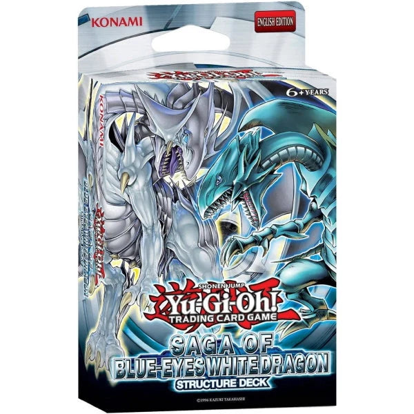 Yu-Gi-Oh! TCG Saga of Blue-Eyes White Dragon Structure Deck packaging featuring Blue-Eyes White Dragon