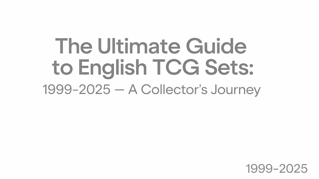 A Comprehensive Guide to English Pokémon TCG Sets From 1999 to 2025
