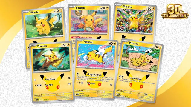 Pokémon TCG 30th Celebration 30 Pikachu Rare cards collector guide