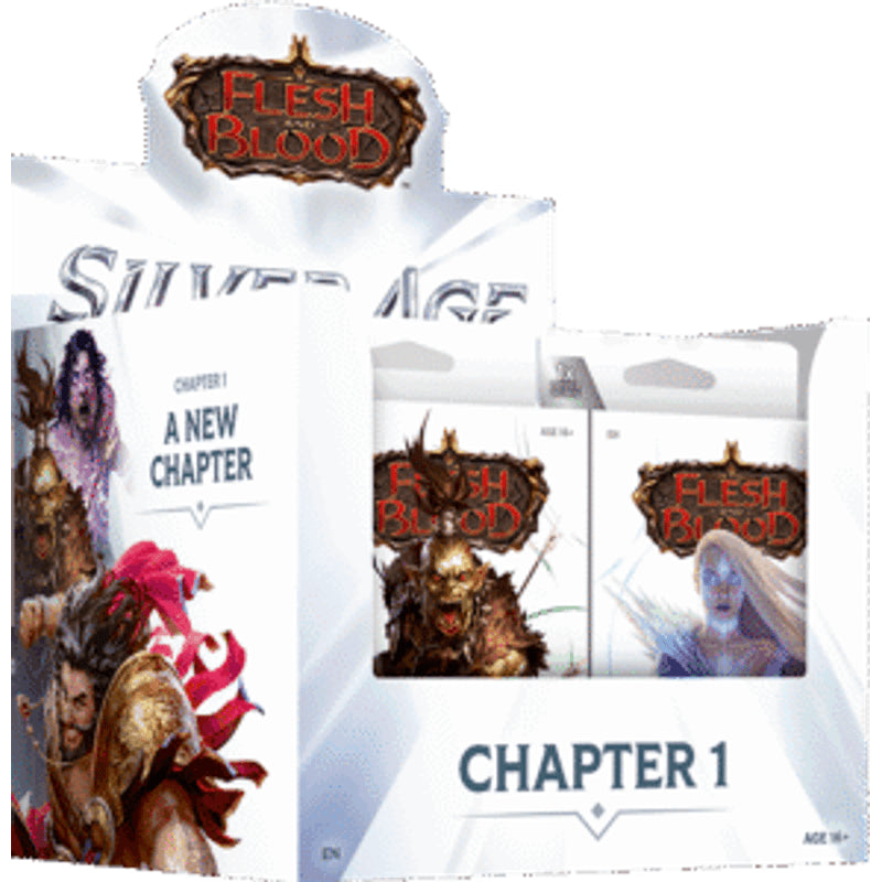 Flesh and Blood Silver Age Chapter 1 Display - 10 Decks, 5 Heroes | Ready-to-Play TCG