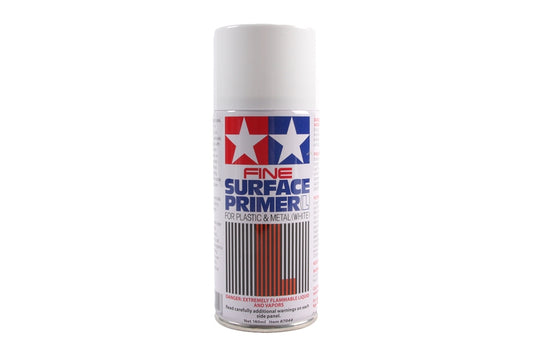 Tamiya Fine White Surface Primer Spray Paint (180ml) 87044