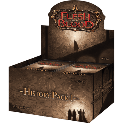 Flesh and Blood History Pack 1 Booster Box - 36 Packs, 10 Cards Per Pack | White Border TCG