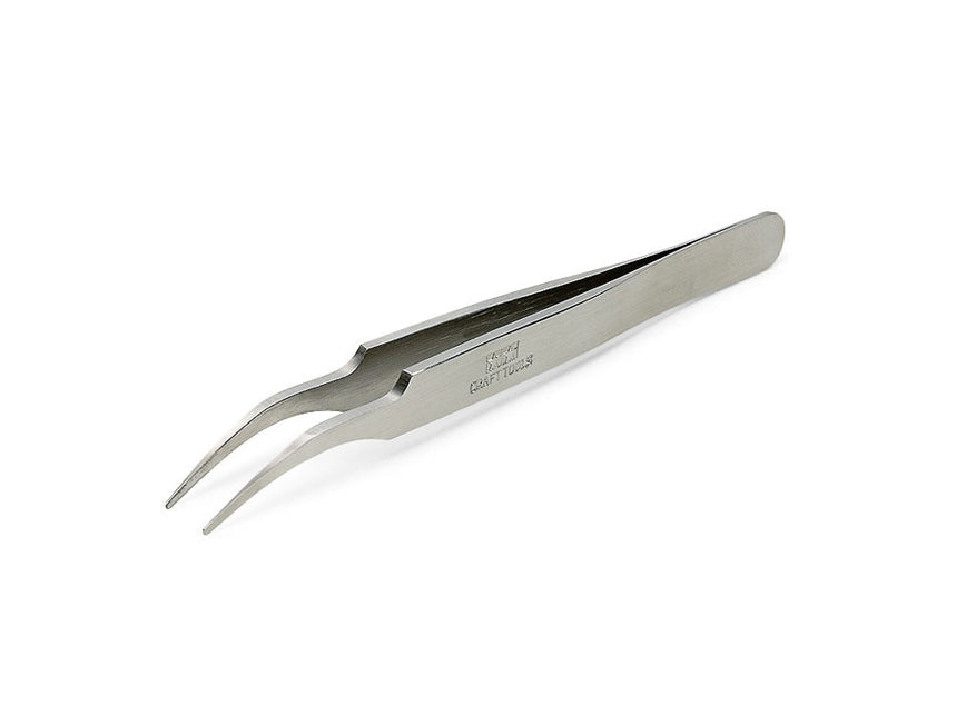 Tamiya 74108 HG ANGLED TWEEZER ROUND TIP