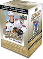 2026-27 Upper Deck MVP Hockey Blaster Box sealed retail packaging containing 10 packs and 1 exclusive Gold Script Bonus Pack, available at FineToys.ca

