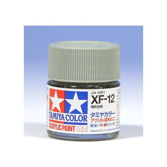 Tamiya Color Mini XF-12 Light Grey White Acrylic Paint 10ml