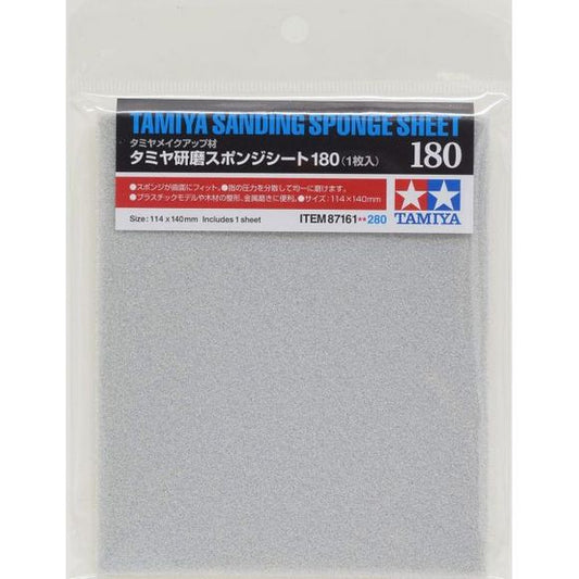 Tamiya 87161 180 Grit Sanding Sponge Sheet