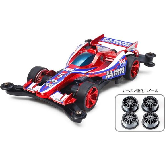 Tamiya Mini 4WD Limited Flame Astute Red Metallic (w/Carbon Reinforced Wheel) 1/32 Scale Model Kit