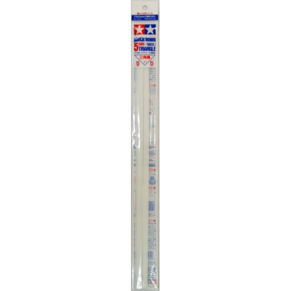 Tamiya 5mm Plastic Beams Triangle (5pcs)