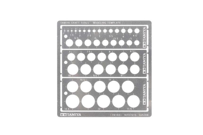 Tamiya 74150 MODELING TEMPLATE ROUND 1-12.5