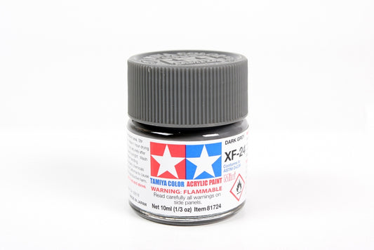Tamiya 81724 XF-24 FLAT DARK GREY ACRYLIC MINI