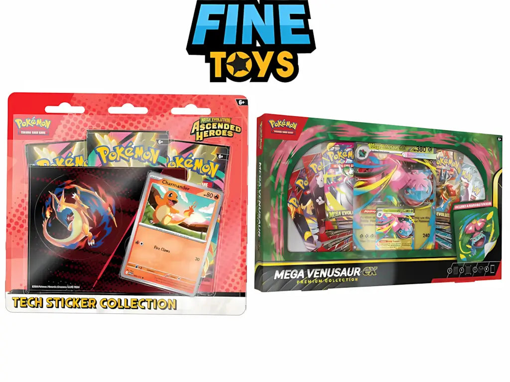 The Starter Mega Bundle: Ascended Heroes Charmander Tech Sticker + Mega Venusaur ex Alt Art Collection