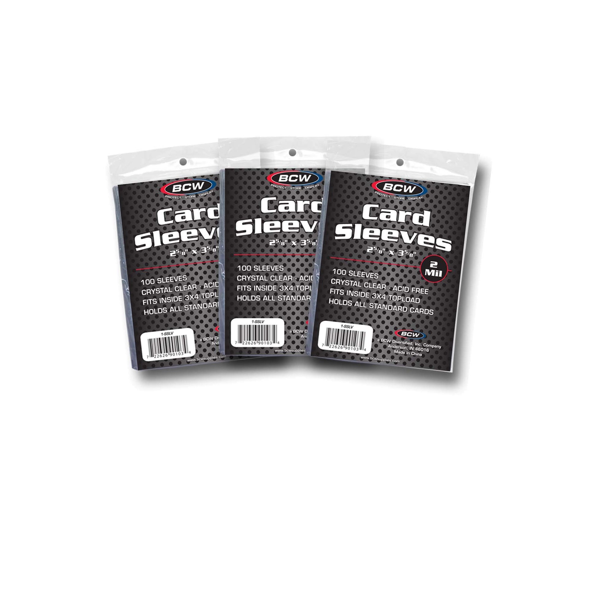 A value pack of 300 BCW penny sleeves, bundled in three 100-count packs.