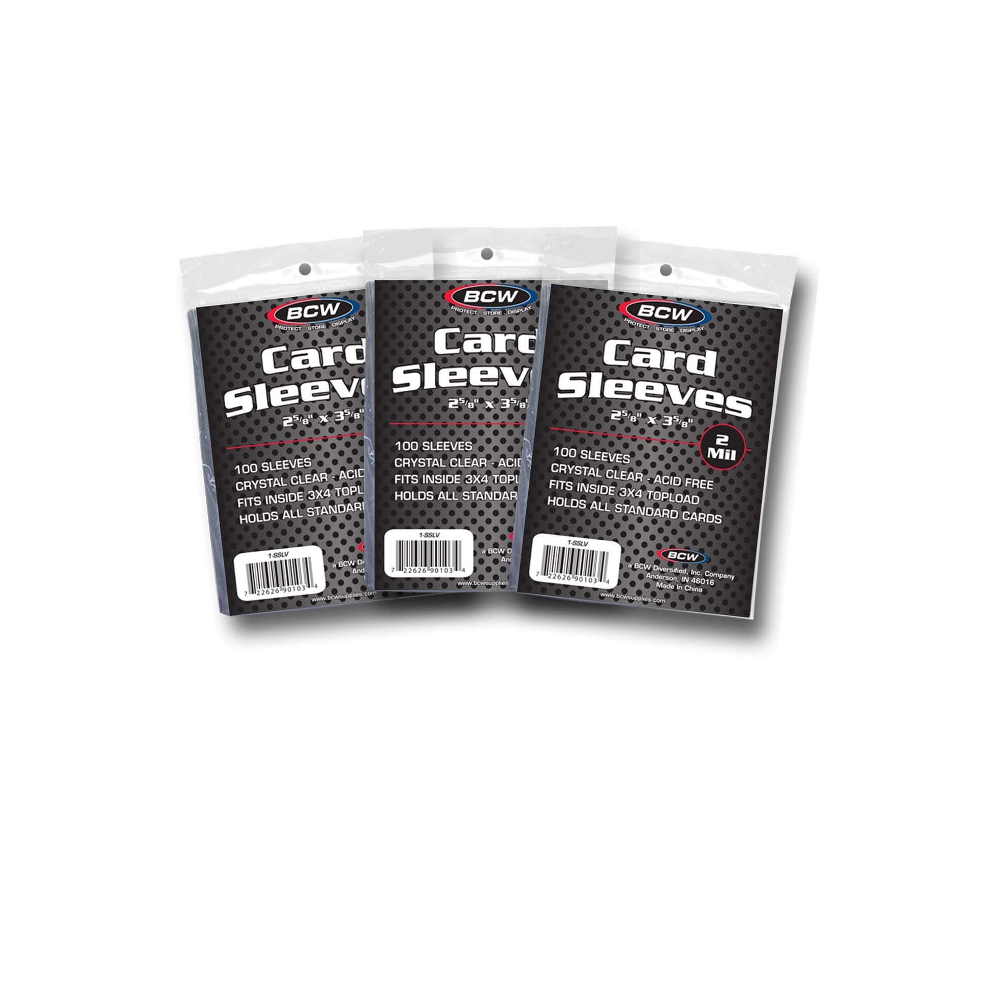 A value pack of 300 BCW penny sleeves, bundled in three 100-count packs.