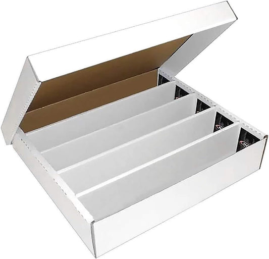 An assembled BCW Super Monster 5-Row card storage box.
