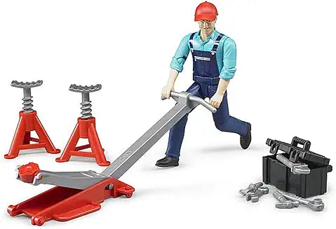 Bruder 62100 bworld Man with Repair Shop Accessories Vehicle Playsets