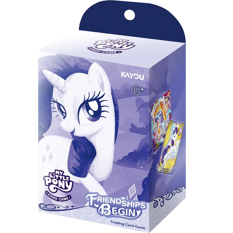 Kayou My Little Pony Friendships Begin Starter Deck Rarity edition box front view, officially licensed.

