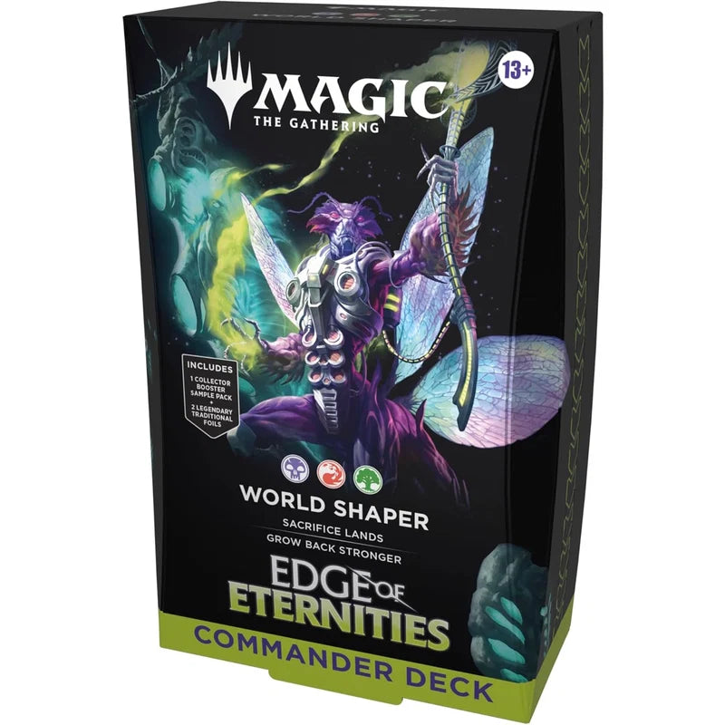 Magic The Gathering Edge of Eternities World Shaper Commander Deck English 100-card ready to play box

