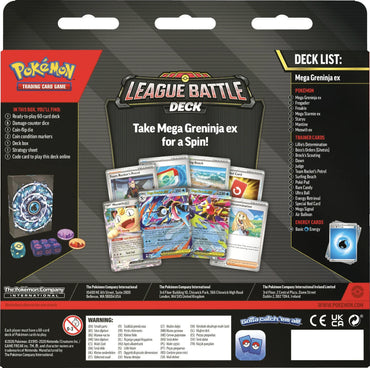 Pokémon Mega Greninja ex League Battle Deck 60-card deck list