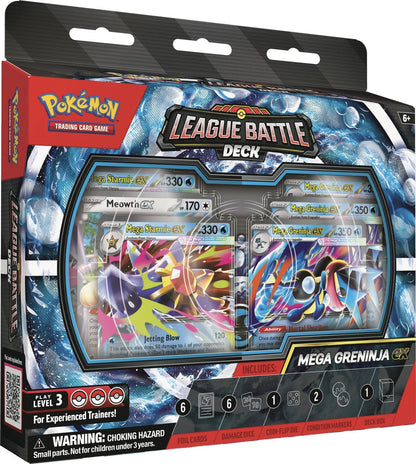 Pokémon TCG Mega Greninja ex League Battle Deck factory sealed box
