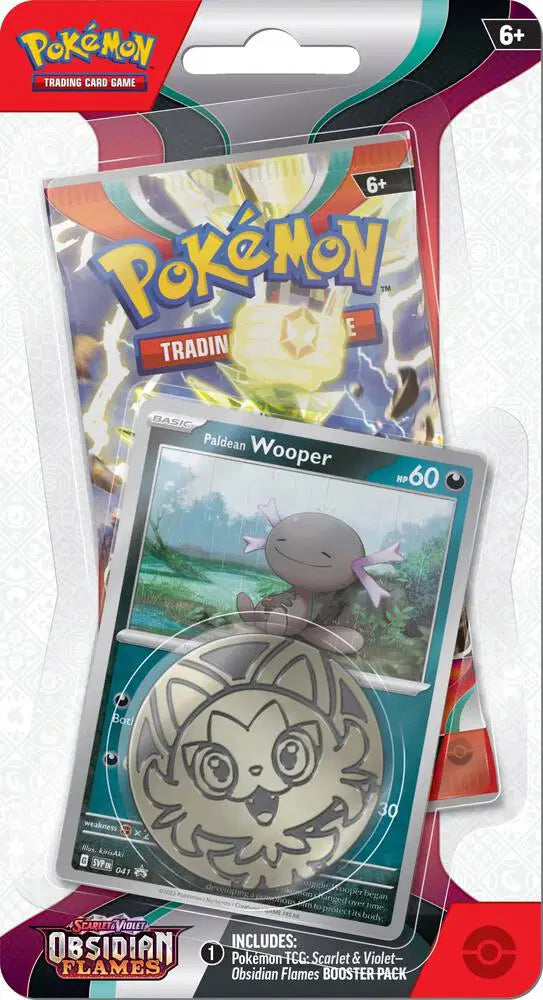 Obsidian Flames Checklane Blister [Paldean Wooper]