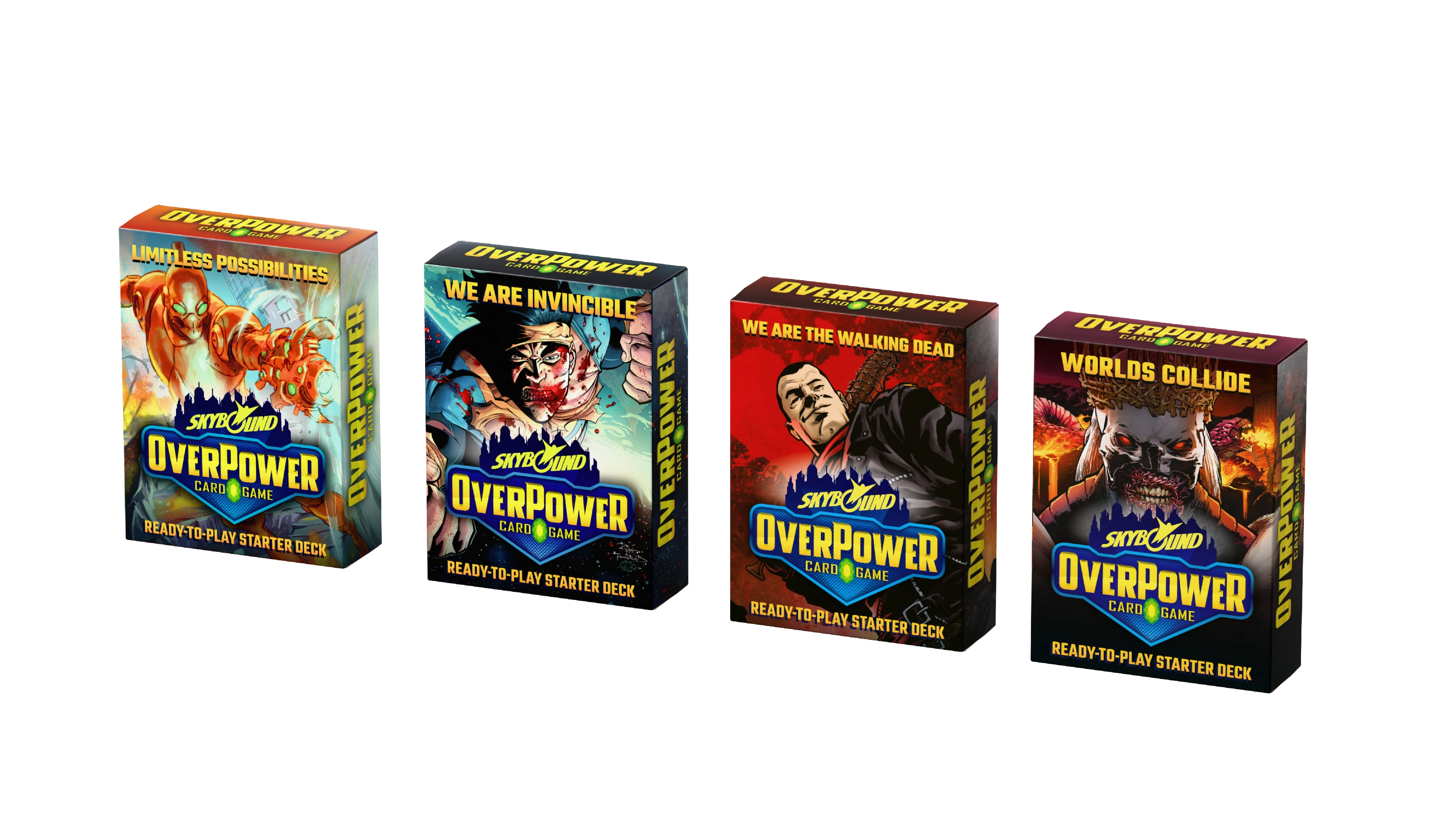 OverPower Skybound Complete Set with all four Starter Decks