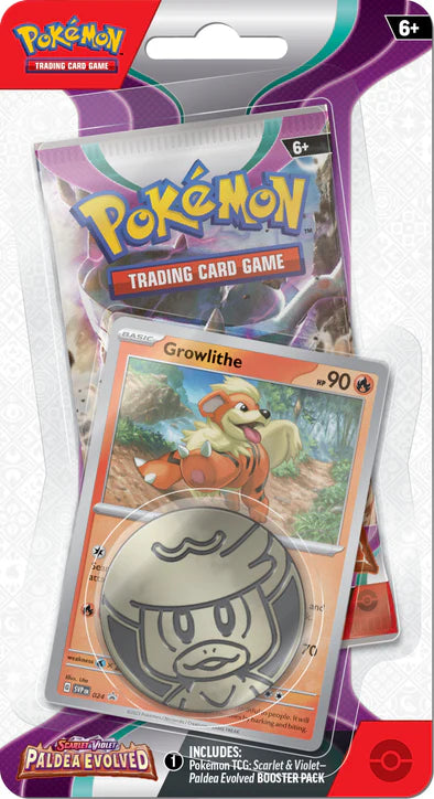 Paldea Evolved Checklane Blister (Growlithe)
