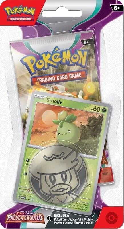 Pokemon Paldea Evolved Checklane Blister [Smoliv] - SV02: Paldea Evolved (PAL)
