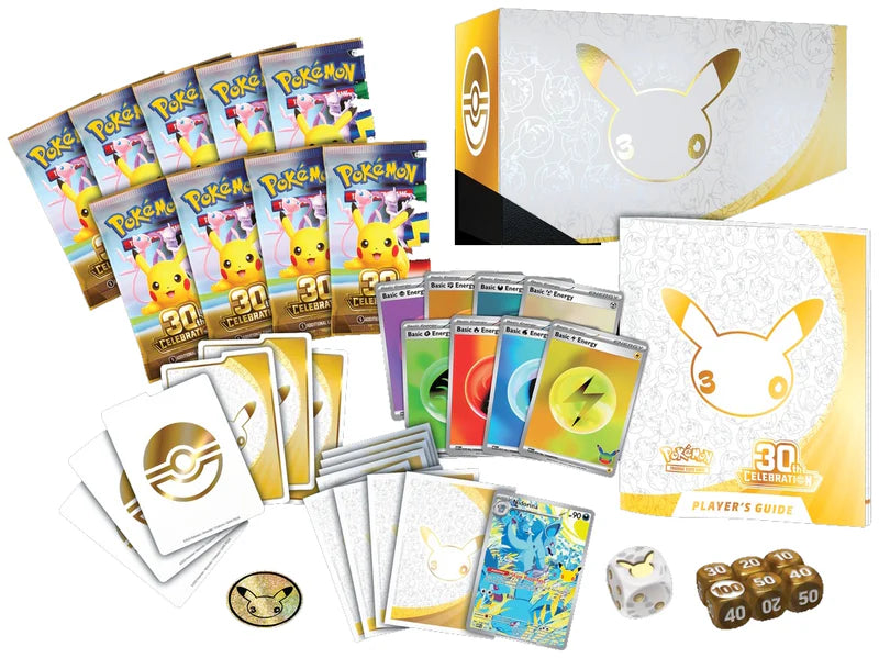 Exclusive full-art foil Nidorina promo card included only in the Pokémon TCG 30th Celebration Elite Trainer Box.