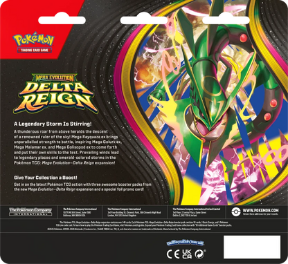 Pokémon Delta Reign Seel 3-Pack Blister with three booster packs and foil promo