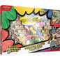 Sealed box image of the Pokémon TCG: Mega Lucario ex Premium Poster Collection featuring Mega Lucario ex, a large double-sided poster, and 10 Ascended Heroes booster packs.