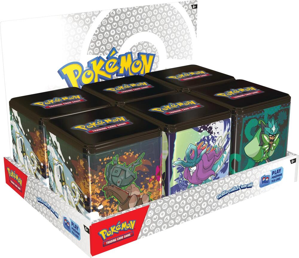 Pokemon Stacking Tins Treasures of Ruin-Paradox Pokémon-Ogerpon Display