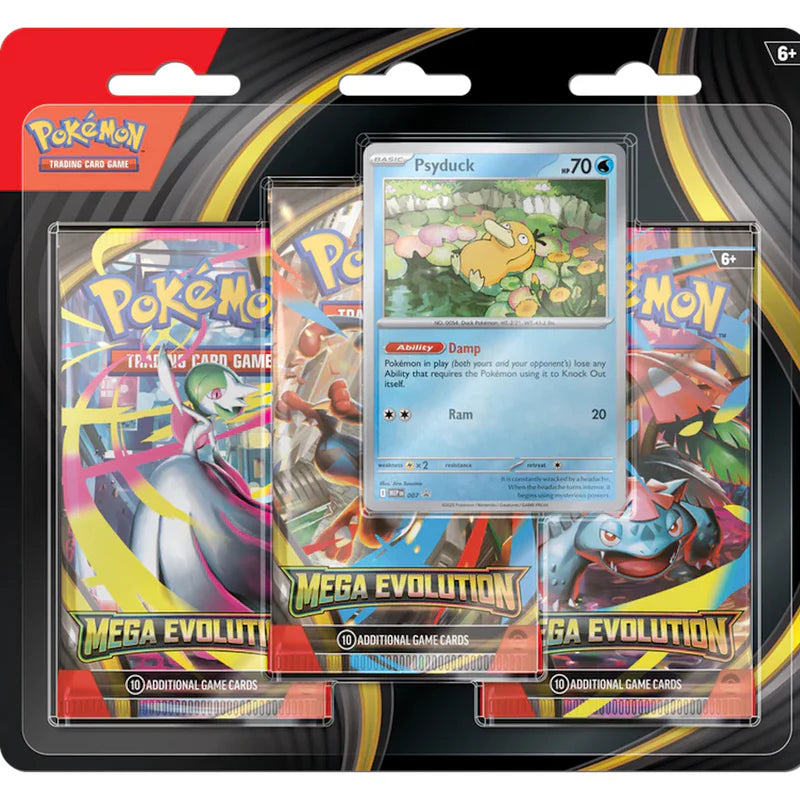 Pokémon TCG Mega Evolution 3 Pack Blister [Psyduck]