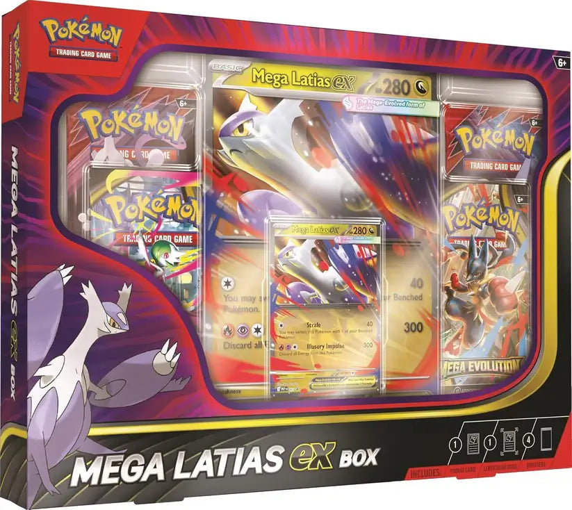Pokémon TCG Mega Latias ex Box Exclusive Full Art Promo (4 Booster Packs)	