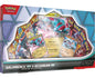 Sealed box image of the Pokémon TCG: Salamence ex & Reshiram ex Premium Collection featuring Salamence ex and Reshiram ex promo cards and 10 booster packs.