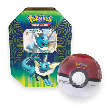 Pokémon TCG: Power Vaporeon-GX Tin & Poké Ball Tin - 2-Pack Combo Set