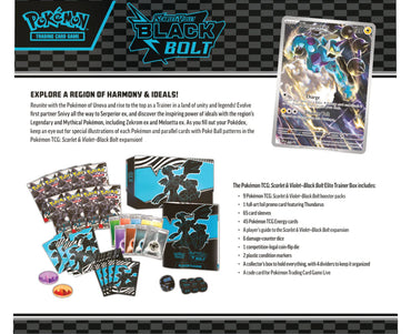 Pokémon TCG Black Bolt Elite Trainer Box back