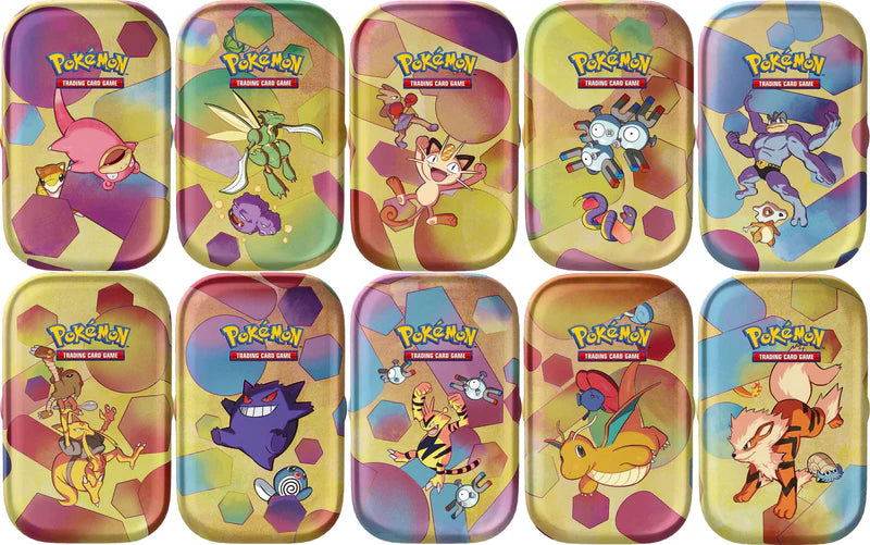 pokemon trading card games sv 3.5 mini tins 10ct TCG: Scarlet & Violet 151 SV3.5 1 metallic coin Pokemon Trading Card Games Mega