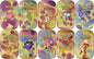 Complete set of 10 Pokémon art cards from the 151 Mini Tins combined into panoramic display
