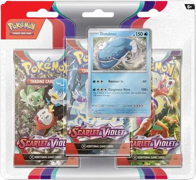 Scarlet & Violet 3 Pack Blister [Dondozo] - SV01: Scarlet & Violet Base Set