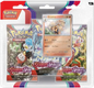 Main Image Sealed Pokémon TCG Scarlet & Violet 3-Pack Blister featuring Arcanine promo card.
Promo Detai Close-up of the Arcanine SVP 011 foil promo card from the Scarlet & Violet expansion.
Contents View Three Scarlet & Violet booster packs, metallic coin, and Arcanine promo card included in the blister.