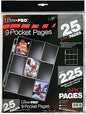 Ultra PRO Silver Series 9-Pocket Pages (25ct) for Standard Size Cards